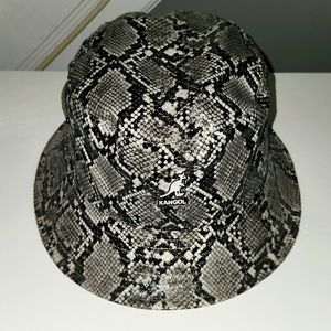 Kangol Snakeskin Bucket Cap, Large, Gray